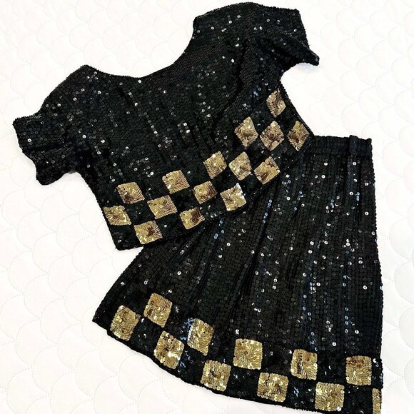 At Once Dresses & Skirts - VTG Sequin Set